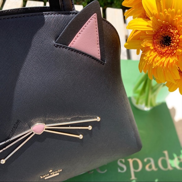 Kate spade Cameron Lottie cat meow black full size - Picture 4 of 4